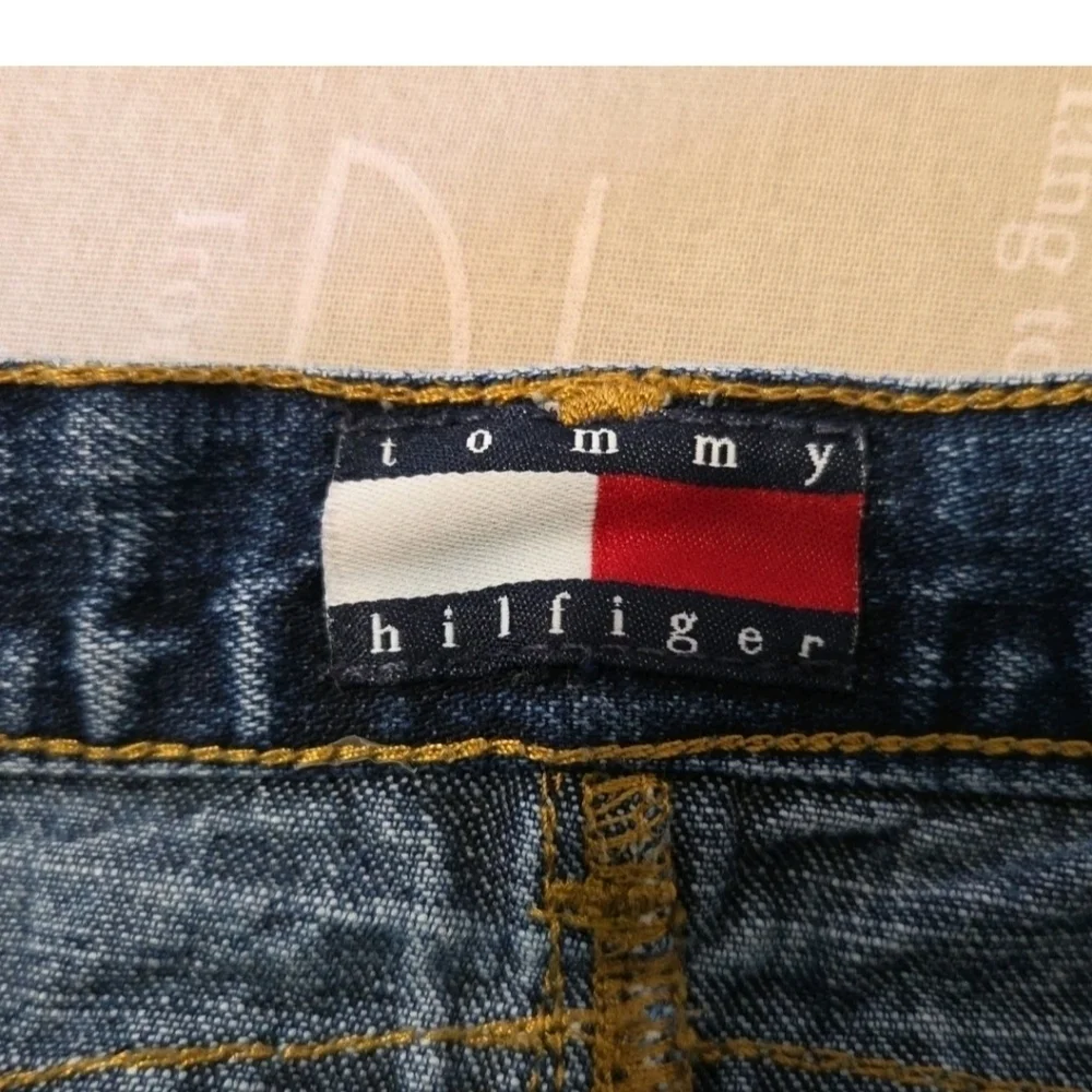 Tommy Hilfiger Girls Jean Skirt Vintage Y2K Size 10-12